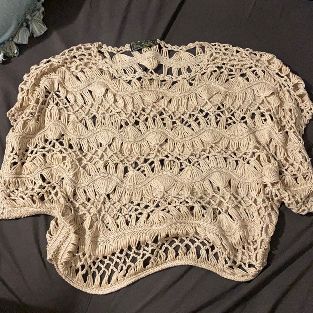 Crochet beach coverup
